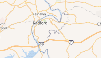 Radford, Virginia map