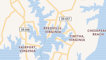 Reedville, Virginia map