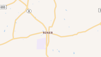 Riner, Virginia map