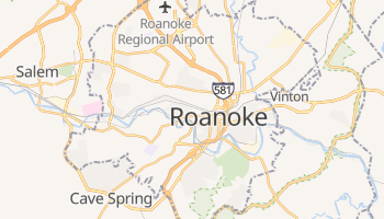 Roanoke, Virginia map