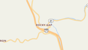 Rocky Gap, Virginia map