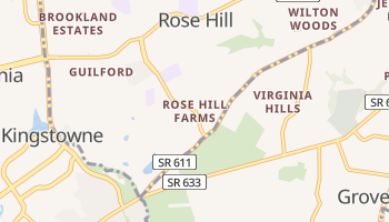 Rose Hill Farms, Virginia map