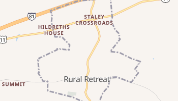 Rural Retreat, Virginia map