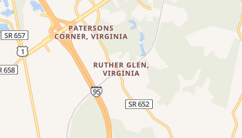 Ruther Glen, Virginia map