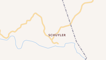 Schuyler, Virginia map