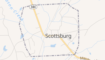 Scottsburg, Virginia map