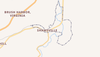Shawsville, Virginia map