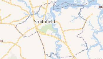 Smithfield, Virginia map