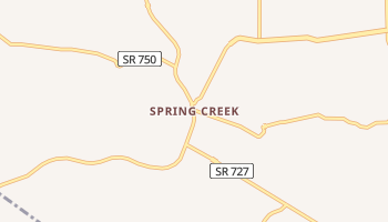 Spring Creek, Virginia map