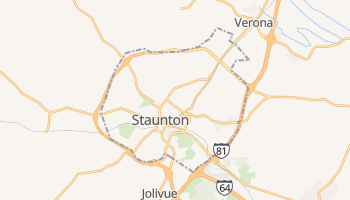 Staunton, Virginia map