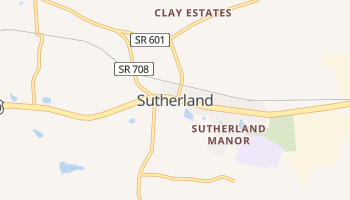 Sutherland, Virginia map
