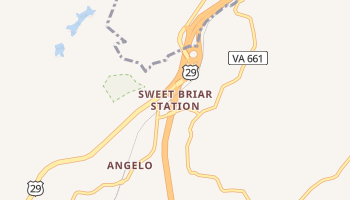Sweet Briar Station, Virginia map