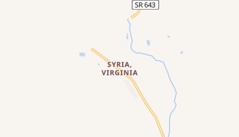 Syria, Virginia map