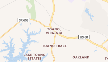 Toano, Virginia map