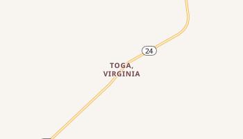 Toga, Virginia map