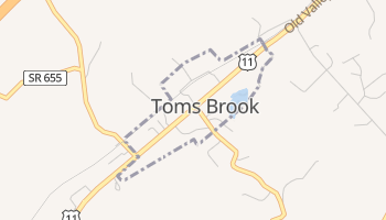 Toms Brook, Virginia map
