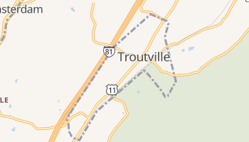 Troutville, Virginia map