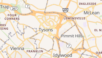 Tysons Corner, Virginia map