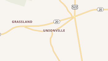Unionville, Virginia map