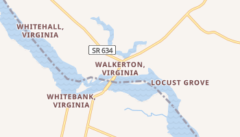 Walkerton, Virginia map