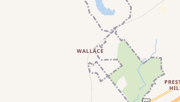Wallace, Virginia map