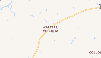 Walters, Virginia map