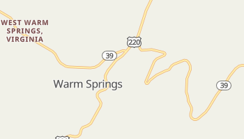 Warm Springs, Virginia map