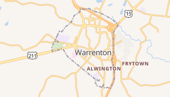 Warrenton, Virginia map