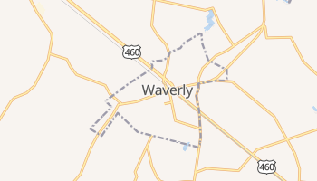 Waverly, Virginia map