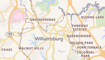 Williamsburg, Virginia map