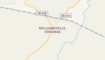 Williamsville, Virginia map