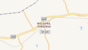 Wilsons, Virginia map