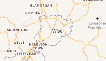 Wise, Virginia map