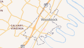 Woodstock, Virginia map