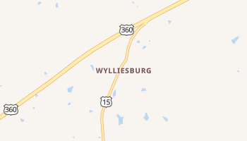 Wylliesburg, Virginia map