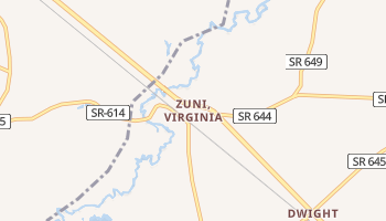 Zuni, Virginia map