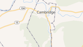 Cambridge, Vermont map