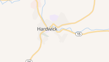 Hardwick, Vermont map