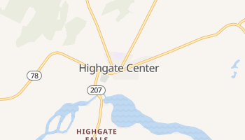 Highgate Center, Vermont map