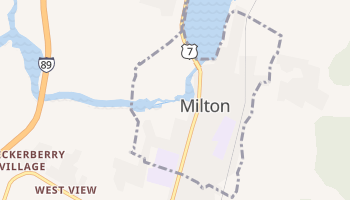 Milton, Vermont map