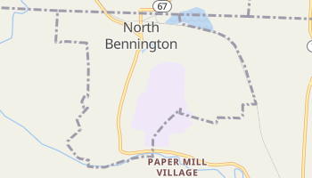North Bennington, Vermont map