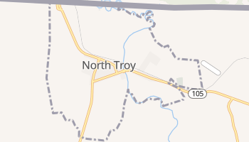 North Troy, Vermont map