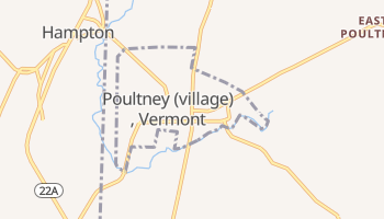 Poultney, Vermont map