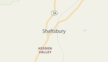 Shaftsbury, Vermont map