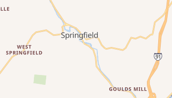 Springfield, Vermont map