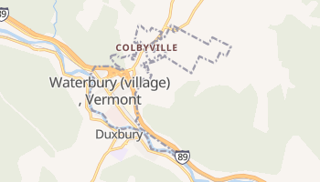 Waterbury, Vermont map