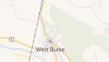 West Burke, Vermont map