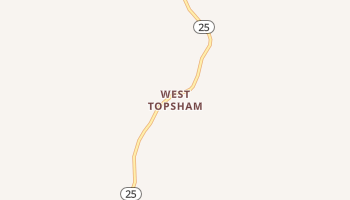 West Topsham, Vermont map