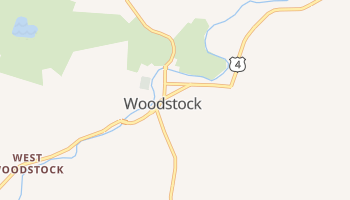 Woodstock, Vermont map