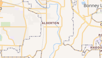 Alderton, Washington map